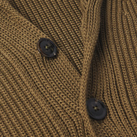 Cardigan Homme Personnalisé en Mélange de Coton Premium, Tricoté Côtelé Boutonné, Épais et de Haute Qualité pour l'Hiver, 7GG, Vêtement d'extérieur, Pull OEM