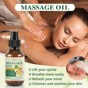 <span class=keywords><strong>Huile</strong></span> de gingembre naturelle pure pour massage, aromathérapie et diffuseur, drainage abdominal, réchauffement, soulagement des muscles endoloris et fatigués, avec compte-gouttes - Product Image 2