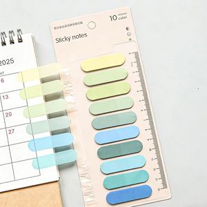 ชุดแท็บโน้ตแบบติดเอง 10 สีพาสเทล/สีอ่อน สำหรับทำเครื่องหมายหน้ากระดาษ ใช้ในสำนักงาน โรงเรียน สำหรับทำเครื่องหมายเอกสารและสมุดบันทึก - Product Image 4