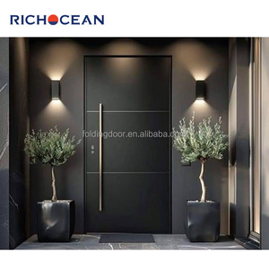 <span class=keywords><strong>Porte</strong></span> d'entrée moderne en aluminium isolé sur mesure RICHOCEAN, <span class=keywords><strong>porte</strong></span> extérieure sécurisée avec serrure intelligente, portes d'entrée pour maisons - Product Image 6