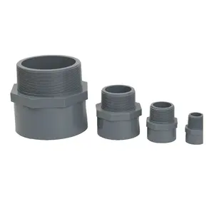 Adaptor cpvc perempuan 15mm sampai 50mm cpvc plastik 2 inci senyawa fitting pipa cpvc kualitas tinggi Tiongkok