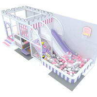 Centre de Jeu pour Maternelle Équipement de Terrain de Jeu Intérieur pour Enfants Jeux Doux d'Intérieur Château Coquin Aire de Jeu pour Enfants