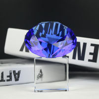 Trophée d'anniversaire en cristal K9, style Fashion Crystal Diamond Awards, pour concours de beauté et de coiffure