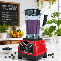 Mixeur Commercial 2L en Gros avec Vitesse Variable et Fonction Smoothies, Lames en Acier Inoxydable, 8+ Vitesses pour Usage en Cafétéria