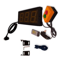 Compte à rebours électrique intérieur Led grand affichage horloge 4 pouces 3 chiffres 999 touches compteur numérique