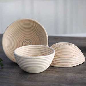 Luxury 100% eco-friendly Vietnamese rattan bread Basket baking tools Banneton Proofing Basket set