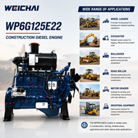 Motor Diésel Weichai WP6G125E22 de 92 kW y 125 HP, 2200 RPM, 6 Cilindros en Línea, Turboalimentado, para Cargadora de Ruedas y Maquinaria de Construcción