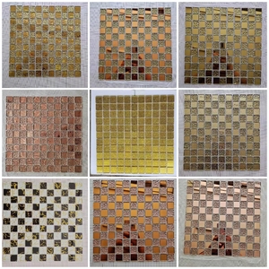Vente en gros de <span class=keywords><strong>carreaux</strong></span> de mosaïque de <span class=keywords><strong>verre</strong></span> bon marché en bleu <span class=keywords><strong>pour</strong></span> piscines et décorations de portes - Product Image 4