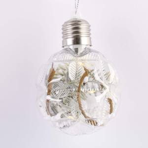 Nouvelles Boules de Noël Artificielles en Plastique Transparentes Remplissables Couleurs Personnalisables pour Fêtes de Noël et Mariages - Product Image 1