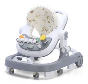 Marche-bébé multifonction anti-O-legs pour enfants, anti-basculement, avec fonction assise <span class=keywords><strong>et</strong></span> poussée, chariot d'apprentissage à roues - Product Image 5
