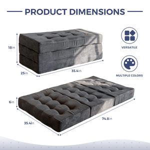 <span class=keywords><strong>Tumbona</strong></span> de suelo <span class=keywords><strong>plegable</strong></span> personalizada, sofá cama doble individual, colchón de cama individual de 6 pulgadas, sofá <span class=keywords><strong>plegable</strong></span>, colchón de espuma <span class=keywords><strong>plegable</strong></span> triple - Product Image 2