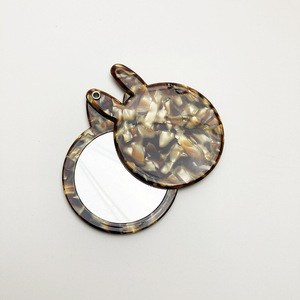 Đẹp phong cách mới tùy chỉnh thiết kế phổ biến chất lượng cao Acetate axit <span class=keywords><strong>Pocket</strong></span> gương xách tay mini Gương trang điểm - Product Image 4