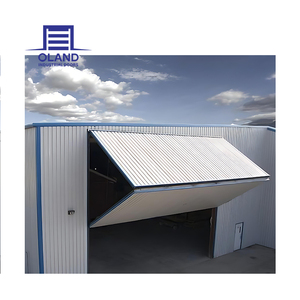 Porta da Garage di Lusso a Pannello Sandwich o Vetro o Policarbonato, Automatica a Perno, Industriale, Antivento, Verticale, Pieghevole - Product Image 3