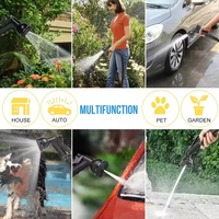 Tuyau d'arrosage extensible et rétractable avec buse et raccords en laiton, anti-fuite, pour l'irrigation de jardin et le lavage de voiture
