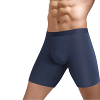 Sous-vêtements de sport élastiques pour hommes, grands shorts de course respirants, caleçons allongés avec logo personnalisé, taille séparée par balle