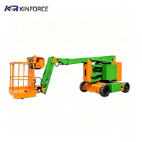 Plateforme de travail aérien articulée autopropulsée hydraulique électrique stable tout-terrain pour l'entretien des garde-corps routiers