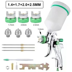 <span class=keywords><strong>Pistolet</strong></span> de pulvérisation professionnel HVLP DIY 1,4 mm 1,7 mm 2,0 mm Buse en acier Kit de <span class=keywords><strong>pistolet</strong></span> de pulvérisation de peinture automobile portable Outils pneumatiques Coupe de 600 ml - Product Image 3