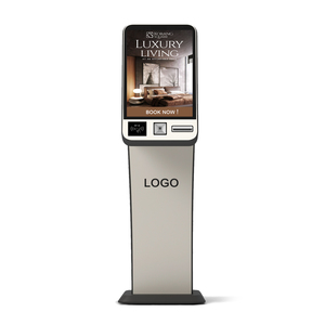 Kiosque d'hôtel Kiosque d'auto-contrôle de 27 pouces avec scanner de passeport Distributeur de cartes Machine de recyclage d'argent liquide - Product Image 1