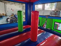 Mini videur sautant d'intérieur commercial avec toboggan aquatique à prix réduit PVC Moonwalk château gonflable maison de rebond gonflable