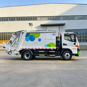Camion compacteur de déchets JAC Junling 8CBM léger à moyen tonnage, camion de compression de déchets hydraulique automatique pour les projets d'assainissement urbain - Product Image 1