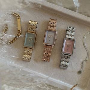 Reloj de Pulsera de Lujo para Mujer, Simple, Impermeable, Personalizado, Diseño Cuadrado de Acero Inoxidable 316L, OEM ODM, 22mm, Cerámica - Product Image 1