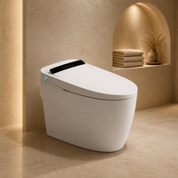 WC intelligent avec bidet intégré, siège chauffant, lavage à l'eau chaude, séchage à l'air chaud, chasse d'eau automatique, buse autonettoyante, veilleuse, sortie S allongée
