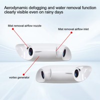 Caméra de recul pour voiture 6 pouces avec écran tactile 4 canaux, moniteur d'angle mort, caméra latérale gauche et droite, double objectif AHD 720P