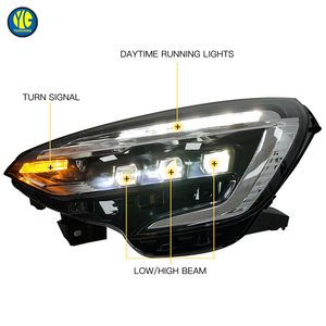 YU GUANG per <span class=keywords><strong>Renault</strong></span> <span class=keywords><strong>Clio</strong></span> 5 MK5, Fari Anteriori Auto 2020-2023, Aggiornamento Fari LED per Restyling - Product Image 5