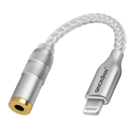 Adaptador hembra a macho de 3,5 MM recubierto de PVC profesional para conector de auriculares Apple para teléfono móvil tableta auriculares de coche con Cable auxiliar