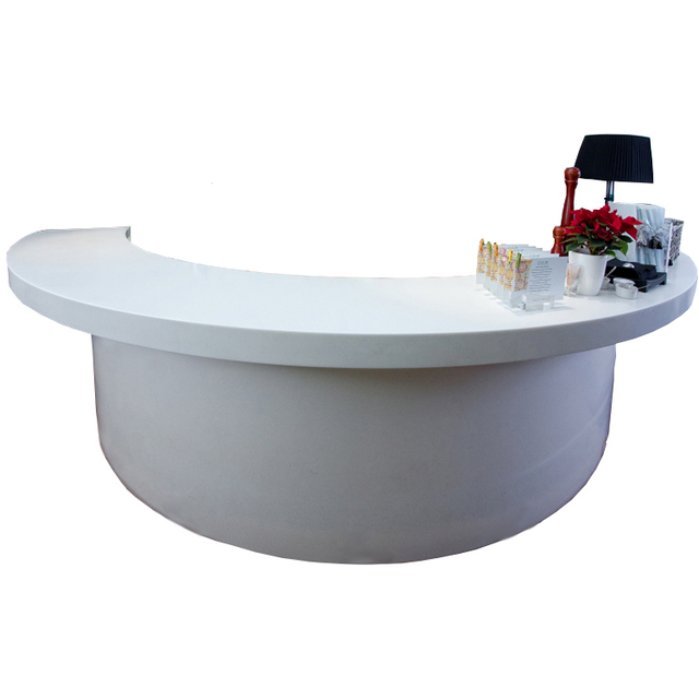 New Design Commercial Furniture Cooffe Shop Pub bar Glow Retro Curved bar Counter