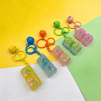 Porte-clés en silicone électroplaqué en forme de clavier mécanique 3D, petit cadeau anti-stress pour clés de voiture