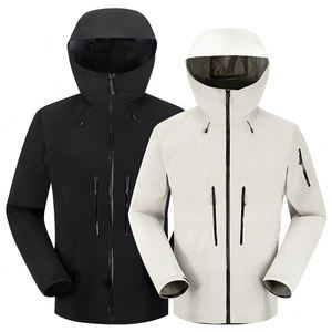 Chaqueta Cortavientos de 3 Capas para Hombre, Impermeable, con Capucha y Estampado 3D, Cierre de Cremallera, Transpirable y Resistente al Viento - Product Image 2