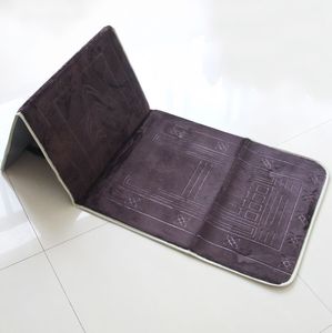 Alfombra de Oración Musulmana Ultrasuave de Poliéster con Respaldo y Bolsillo, Diseño de Rompecabezas, Hecha a Máquina - Product Image 4