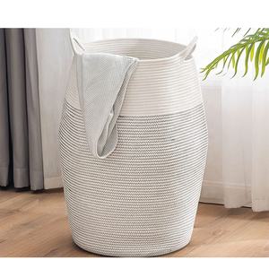 2025 paniers de rangement de jouets en corde de coton ronds faits à la main pour couvertures jouets - Product Image 5