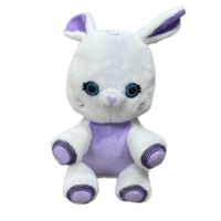Peluche Lapin Violet Personnalisée OEM, Jouet en Peluche Doux, Poupée Lapin aux Longues Oreilles Rembourrée en Coton PP, Cadeau pour Enfants, Fournisseur en Gros