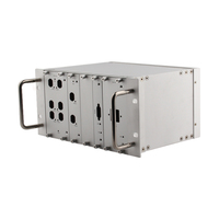 Boîtier de contrôle industriel en alliage d'aluminium 3U, 19 pouces, IP54, argent, personnalisable, pour montage en rack, pour usage électrique industriel