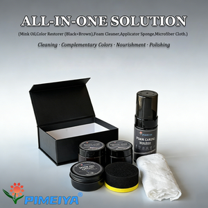 Kit de Limpieza y Mantenimiento de Cuero, Kit de Cuidado para Calzado, Recolorante para Cuero Desgastado, Cuidado Diario para Bolsos, Zapatos y Sofás - Product Image 4