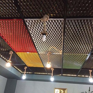 עיצוב מודרני אלומיניום מורחבת רשת מתכת תקרה לוח אופנה מפעל מחיר חוט פלדה רשת - Product Image 4