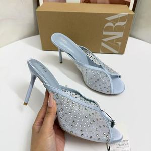 ZA2026 Nuevas Sandalias <span class=keywords><strong>de</strong></span> Tacón Alto <span class=keywords><strong>de</strong></span> Microfibra Sólida con Boca <span class=keywords><strong>de</strong></span> Pescado para Mujer, Cómodas y Casuales, <span class=keywords><strong>de</strong></span> Moda, para Comercio Exterior, Colección Verano - Product Image 2