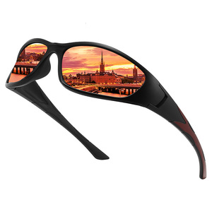 Sport Glasses Polarized UV400 TAC Lens Windproof Outdoor Cycling Driving Fishing Square <b>Frame</b> <b>Black</b> - Product Image 4