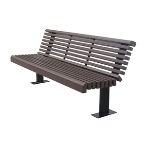 Muebles <span class=keywords><strong>de</strong></span> exterior, asiento <span class=keywords><strong>de</strong></span> Banco compuesto <span class=keywords><strong>de</strong></span> plástico <span class=keywords><strong>de</strong></span> <span class=keywords><strong>madera</strong></span> largo alto, Banco <span class=keywords><strong>de</strong></span> parque exterior, silla, banco <span class=keywords><strong>de</strong></span> asiento <span class=keywords><strong>de</strong></span> jardín con respaldo - Product Image 2