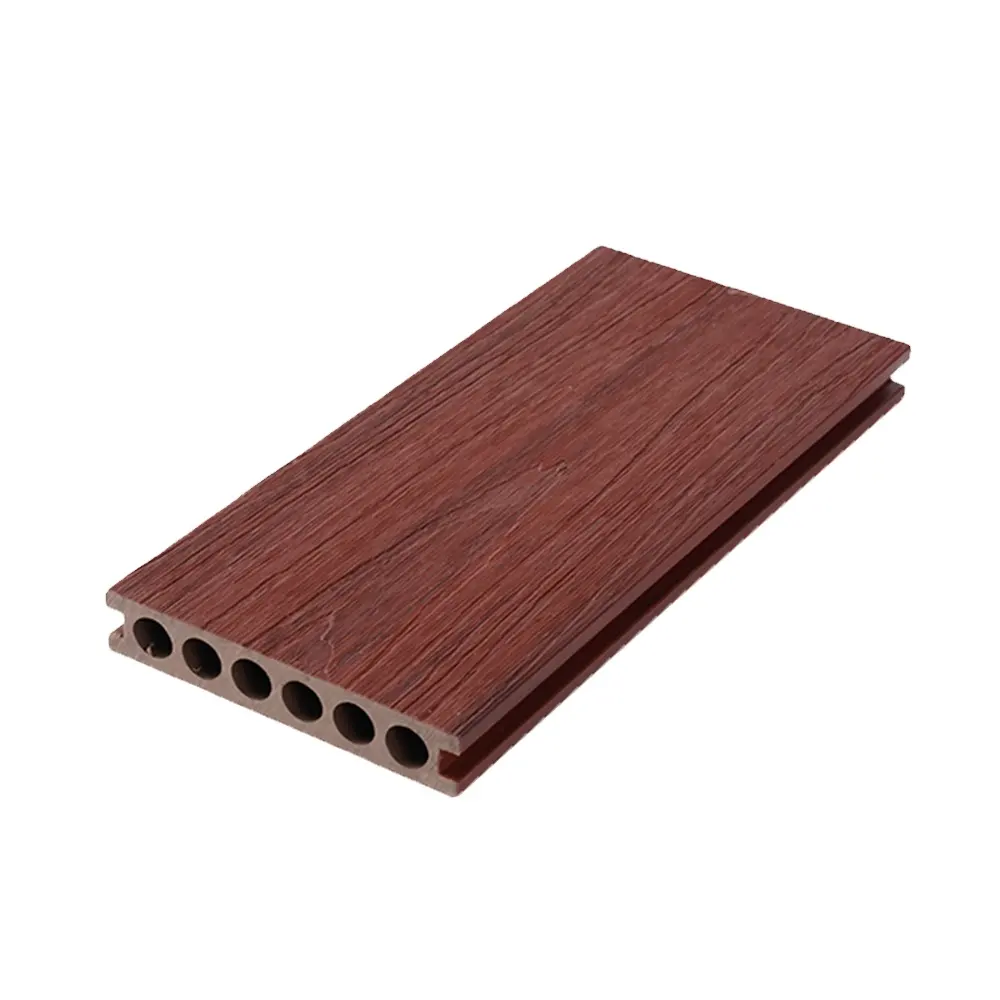 Anti-slip co-extrusion capped layer WPC wood decking panels