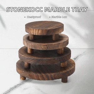Stonekocc Moderno 30x13cm, Mármol Natural de Lujo con Acabado Brillante, Multiusos, Resistente al Calor, Fácil de Limpiar - Product Image 2