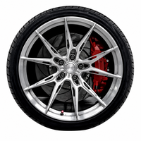 Jantes en alliage d'aluminium forgé brossées, concaves profondes, neuves, de 18 à 22 pouces, 20 mm/25 mm, ajustement universel