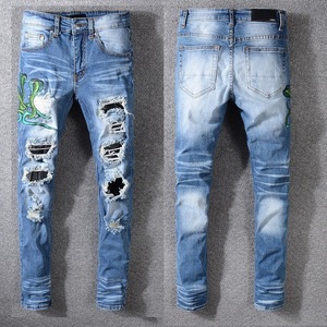 Nuevos pantalones sueltos Vintage para hombres Otoño/Invierno American Cleanfit Jeans de pierna recta Patrón de estampado informal Estilo de verano - Product Image 5