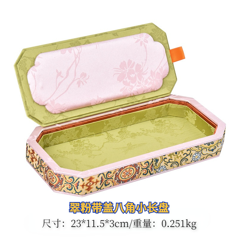 Emerald Pink - Small Octagonal Long Plate