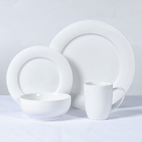 Vaisselle en céramique et porcelaine de haute qualité, écologique, en gros, compatible micro-ondes, lave-vaisselle et four, style minimaliste portable
