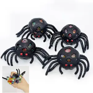 Mainan Lucu Anti Stres Spider Reliever Bola Anggur Autisme Mood Squeeze Relief Mainan Sehat Fun Geek Gadget untuk Halloween Jokes