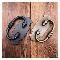 Poignées de tiroir et de porte d'armoire de cuisine assemblées, style rustique vintage, en forme d'anneau
