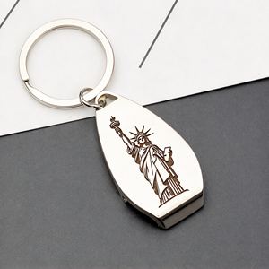 Llavero Abridor de Botellas Ovalado de Metal con Logotipo Personalizado, Anillo para Llaves de Aleación de Zinc, Regalo Promocional, Impresión Láser o UV, MOQ Bajo - Product Image 3